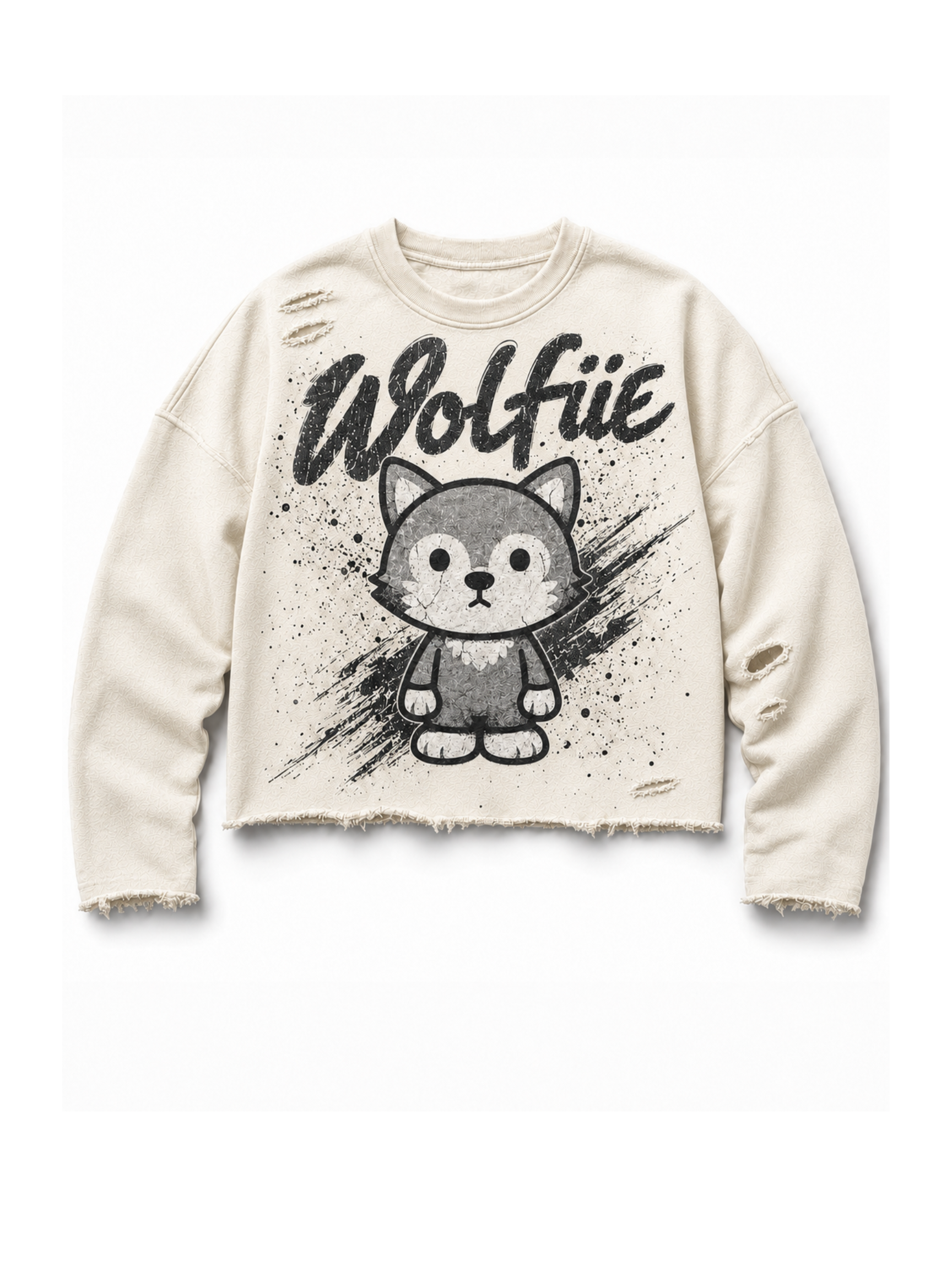 WOLFIE SWEAT SHIRT BEIGE