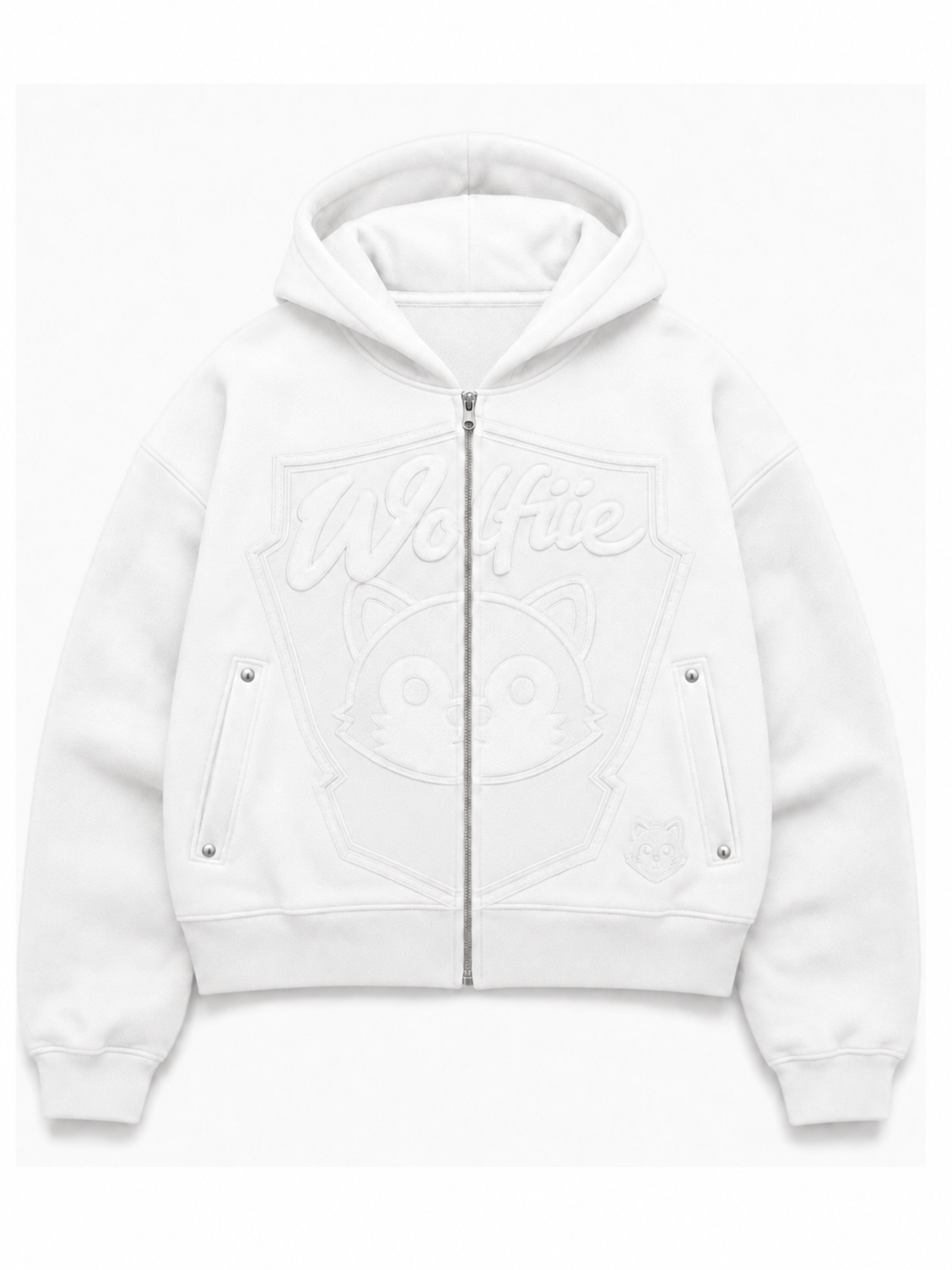 WOLFIE WHITE SWEATER