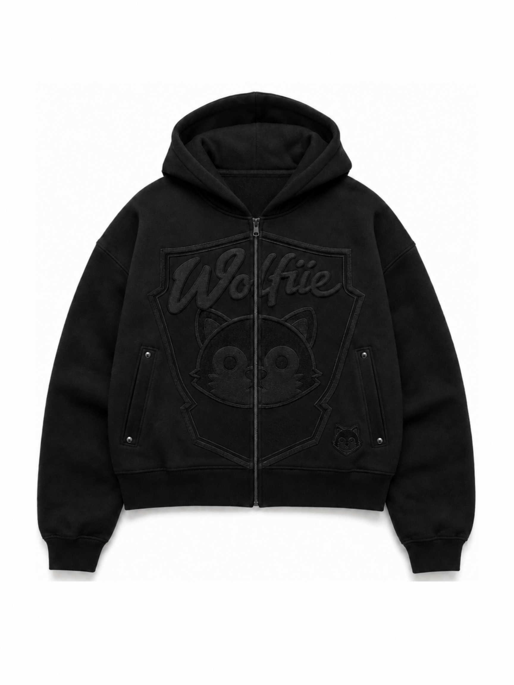 WOLFIE BLACK SWEATER