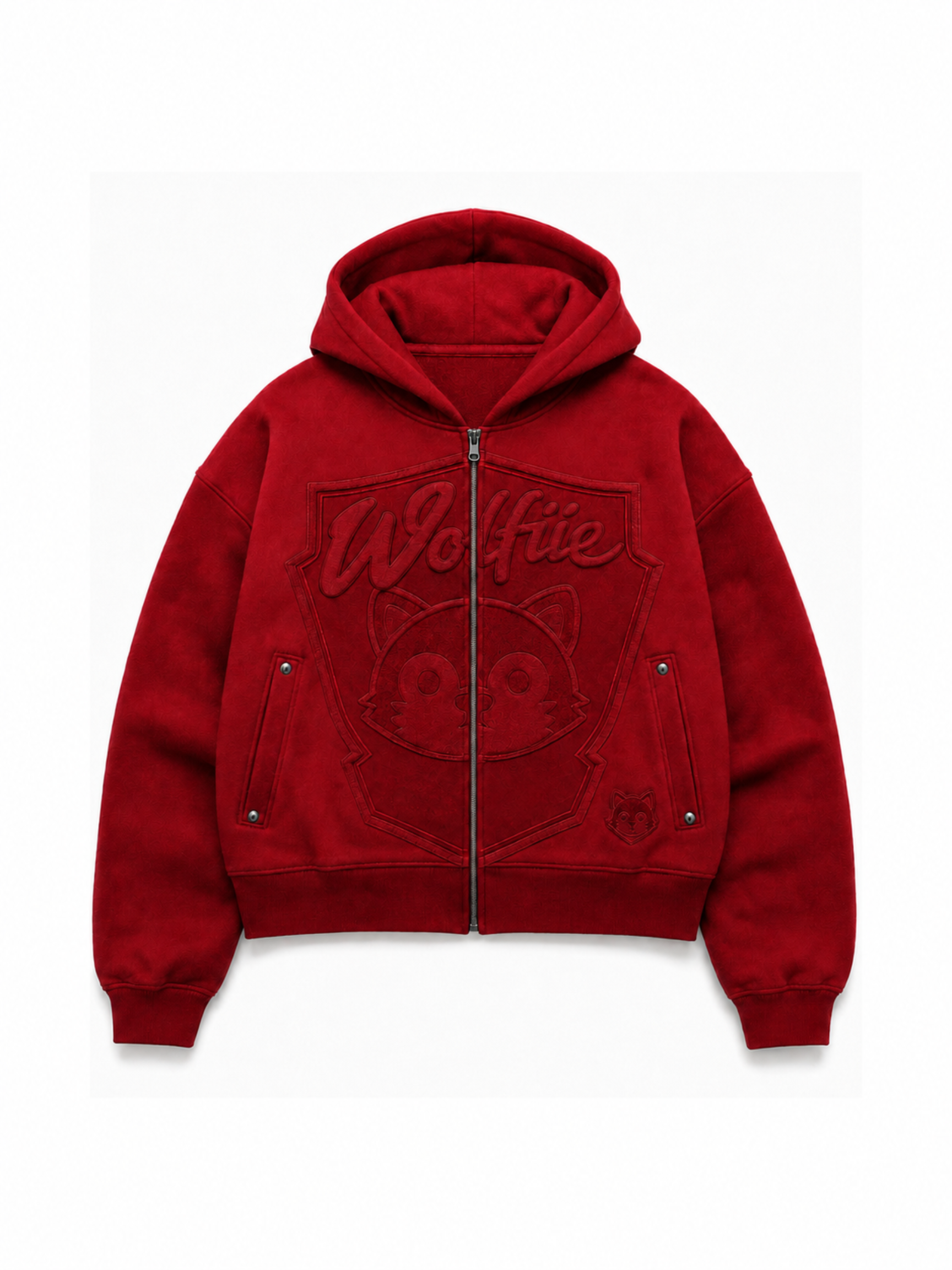 WOLFIE RED SWEATER