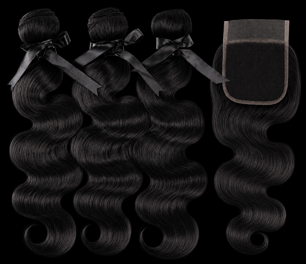 HD Lace Frontal "Obsidian Euphoria" Silky Wave Black Wig