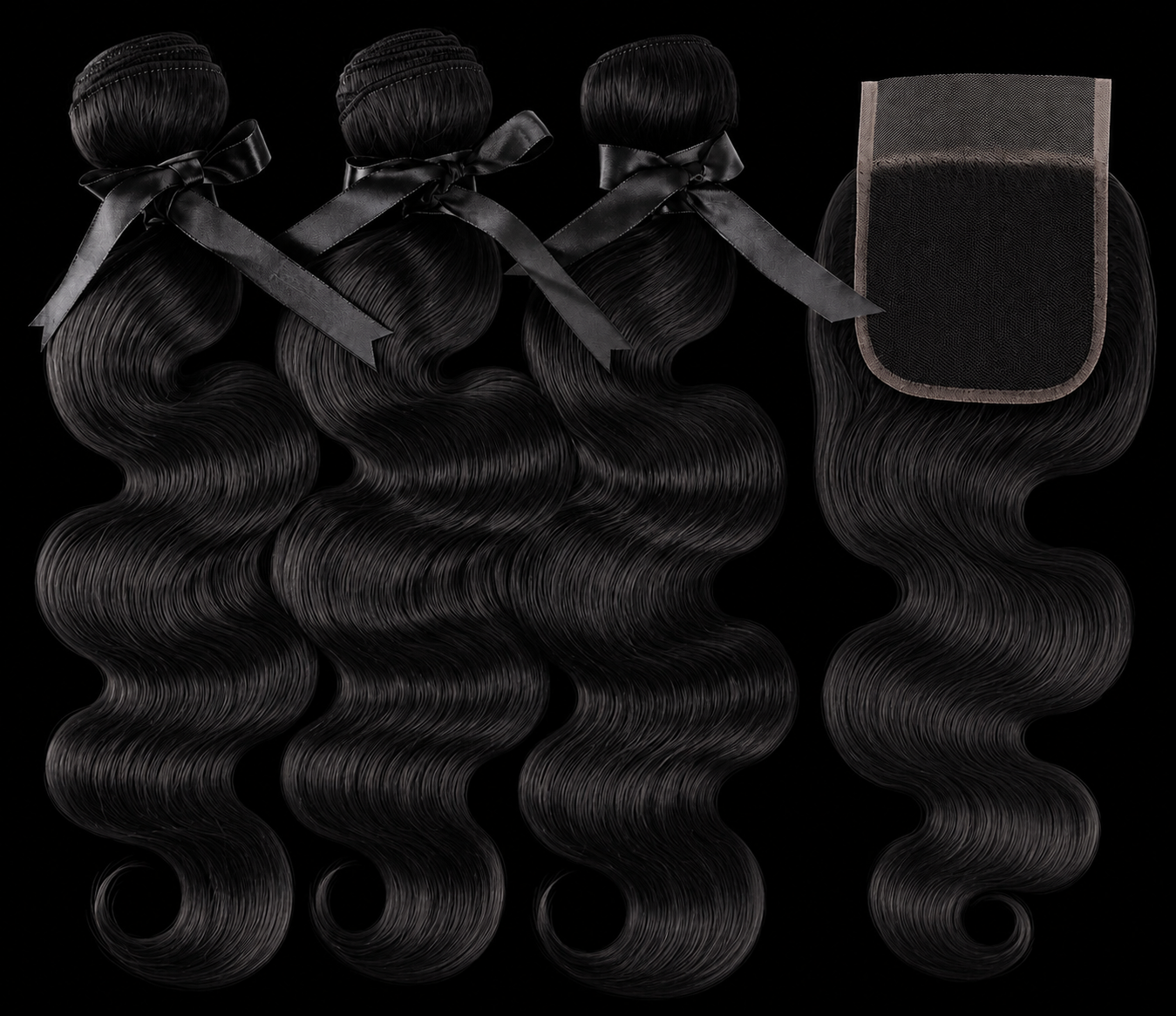 HD Lace Frontal "Obsidian Euphoria" Silky Wave Black Wig