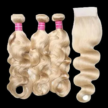 HD Lace Frontal "Honey Euphoria" Silky Wave Blonde Wig