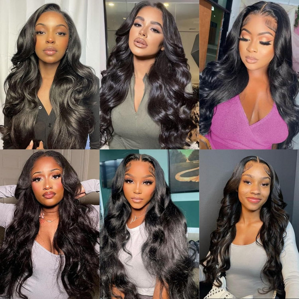 HD Lace Frontal "Obsidian Euphoria" Silky Wave Black Wig