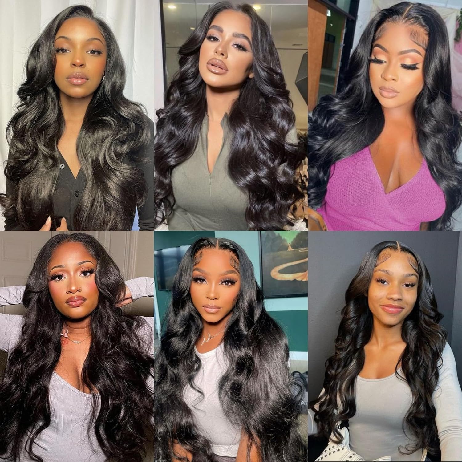 HD Lace Frontal "Obsidian Euphoria" Silky Wave Black Wig
