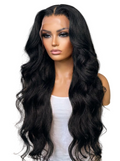 HD Lace Frontal "Obsidian Euphoria" Silky Wave Black Wig