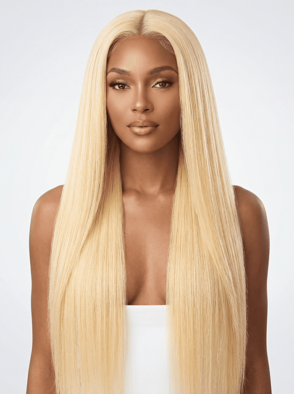 HD Lace Frontal "Chroma Hazel" Sleek Straight Wig