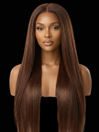 HD Lace Frontal "Chroma Hazel" Sleek Straight Wig
