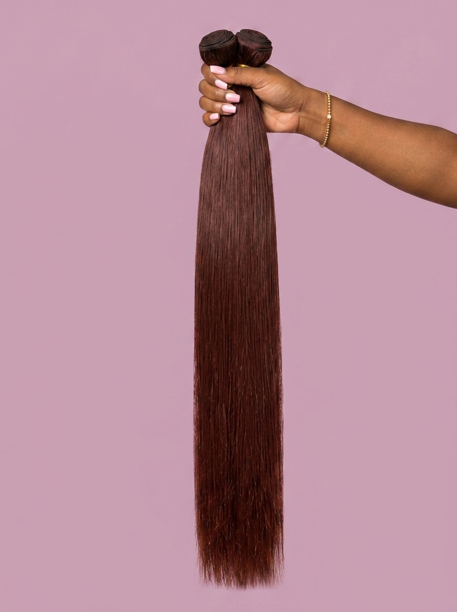 High Density Smooth Weft "Midnight Silk" Extra Long Straight Bundle