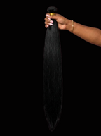 High Density Smooth Weft "Midnight Silk" Extra Long Straight Bundle