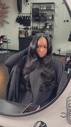 HD Lace Frontal "Obsidian Euphoria" Silky Wave Black Wig